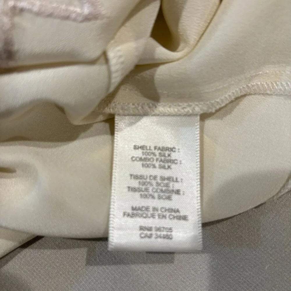 Rebecca Taylor Geo Cut-out Silk Blouse - Picture 7 of 8